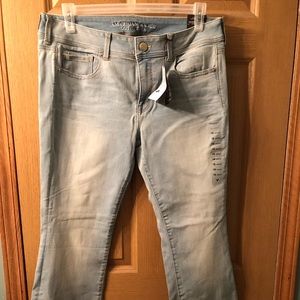 AEO jeans kick boot mid rise